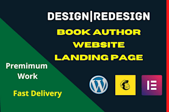 build responsive professional book author website