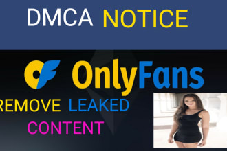 remove leaked onlyfan content from google search and website by dmca