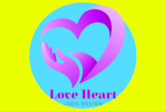 make a super unique heart logo in one day