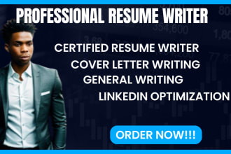 write resumes, cover letters, linkedin for marketing, sales, banking, accounting