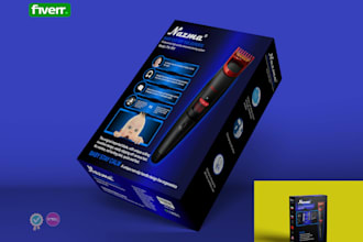 do packaging box design for your brand and custom design
