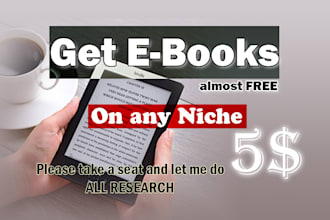 find ebook in PDF, epub, mobi and azw3 etc on any niche for almost free