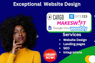 design google sites, weebly, cargo site,site123, cargo collective builder, siter