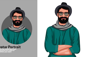draw portrait avatar cartoon from photo