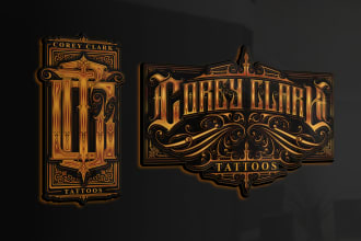 create logo for tattoo studio and tattoo artist