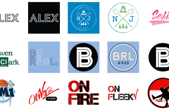 do bat and bar mitzvah logo and invitation
