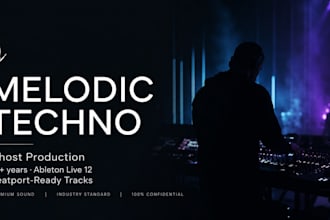 produce an exclusive melodic techno track ready for beatport release