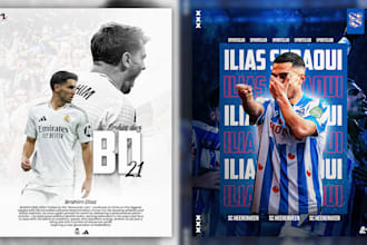 create professional football posters and sports flyers