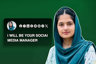 be your social media marketing manager and content creator