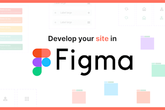 design web UI and landing page UI design using figma