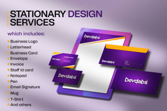design letterhead, business card and other stationery items