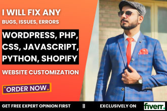 fix wordpress, php, woocommerce, javascript, css bugs and issues