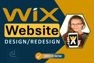 create wix website design and redesign or create wix ecommerce  website