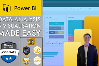 create professional power bi dashboards and visualizations