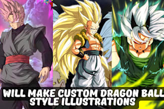 draw you a dragon ball z cartoon