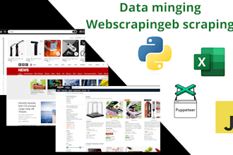 do web scraping, data mining any website