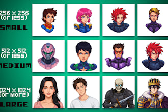 create pixel art dialogue portrait sprite of a character