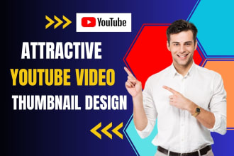 create attractive youtube video thumbnail design