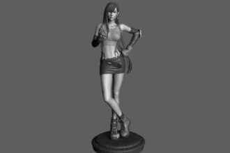 design a 3d bust, 3d model, 3d cartoon for your 3d printing or animation