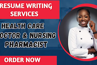write a professional nursing resume, healthcare, medical resume and cover letter