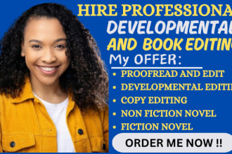 developmental book edit, proofread, kdp format fiction novel, nonfiction book