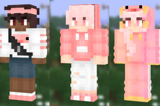 make a premium minecraft skin for personal or commercial use
