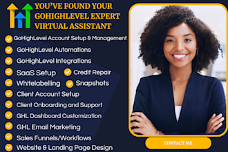 gohighlevel website expert credit repair whitelabel saas ghl virtual assistant