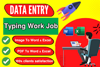 do fastest data entry typing work job