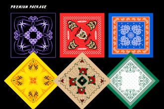 create an awesome bandana design for your brand