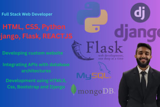 develop websites and apis in django python with databases