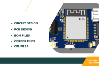 design circuit and schematic ,pcb design and generate bom and gerber files