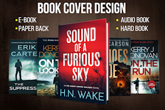 do a book cover design, ebook cover design, kindle book cover design, KDP cover
