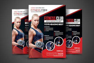 do medical, healthcare, dental, fitness flyers