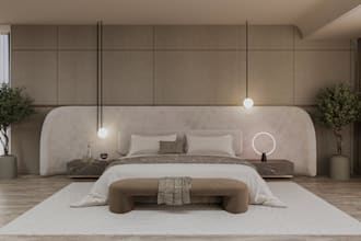 create bedroom interior design and high quality renders