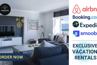create a vacation rental website and set up airbnb, expedia, booking, smoobu
