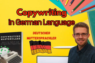 write german sales copy as your copywriter author