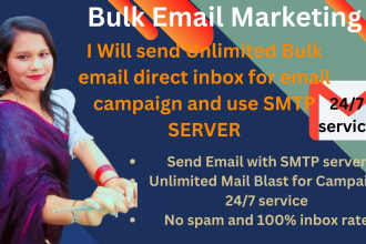 build SMTP server and send unlimited bulk email use server