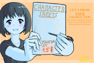 draw a character sheet for your oc