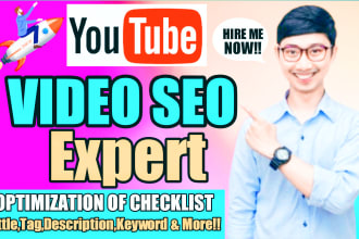 do best youtube video SEO expert optimization and channel growth manager