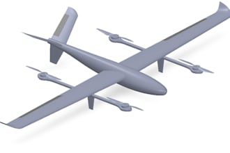design expert 3d models of drones, uav, vtol aircraft, and aerospace vehicles