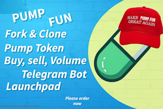 make web3 dapp like pump fun launchpad and pump fun bot on solana ton ethereum