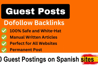 do 10 high authority guest posts in spanish