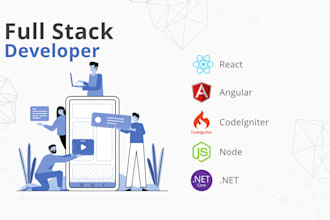 be your full stack developer react laravel codeigniter dotnet angular or node