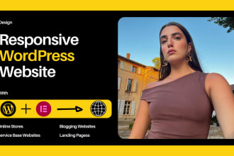 build responsive wordpress website or website design
