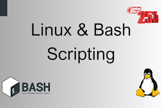 write custom bash shell scripts on linux to solve any task