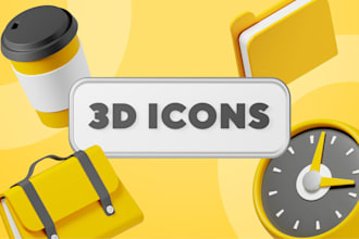 create custom 3d icons for your interface