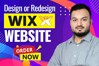 do modern wix website development, wix design or redesign wix website