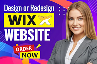 do modern wix website development, wix design or redesign wix website