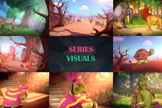 design pitch deck for animation films, TV series, shows, and video games