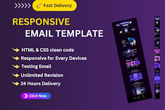 design a responsive mailchimp email template expert
